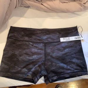 IAB black camo booty shorts